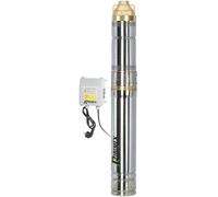 Pompe Grande Profondeur 130m 750W - Inox - Débit 45 L/min - Performance Élevée et Fiabilité - D-Work