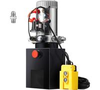 Pompe hydraulique 12 V - 1600 W groupe hydraulique - pompe manuelle simple effet - réservoir 1 Gal - pour ascenseurs, chariots élévateurs etc.