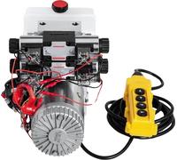Pompe hydraulique – 12 V CC – Double effet – Pour remorques basculantes et applications de levage – Réservoir de 4,5 l