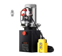 Pompe Hydraulique 12 V - VEVOR - Pompe Hydraulique DC 12V 4L Groupe Hydraulique Simple Effet Camion-Benne
