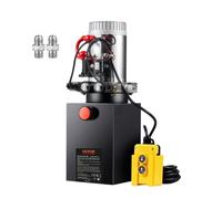 Pompe hydraulique VEVOR Groupe hydraulique 12 V Groupe hydraulique 1600 W, Pompe hydraulique à double effet Hydraulic Power Pack, Réservoir 1,5 Gal Hand Pump Groupe hydraulique, pour ascenseurs, chari