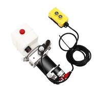 Pompe Hydraulique 12V, Groupe Hydraulique 800W Simple Effet, Unité Puissance Électrique avec Télécommande 4,5m pour Remorque Benne Basculante, Moteur Cuivre 2850tr/min, 18Mpa, 1.5L