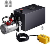 Pompe hydraulique, 3,75 gallons, à double effet, débit de 0,91 gallon par minute, pression maximale de 220 bars, pompe hydraulique pour chariots élévateurs et plateformes élévatrices