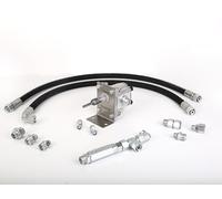 Pompe hydraulique de 12L pour remorque à bascule avec entraînement par perceuse, kit avec tuyaux et adaptateurs