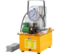 Pompe hydraulique électrique 10152 PSI 750 W à simple effet 220 V à pédale électromagnétique 7 L bloc d'alimentation hydraulique cylindre