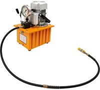 Pompe hydraulique électrique - 750 W - Réservoir de 7 l - Pression de 290-10152 PSI - Moteur à 1 400 tr/min - Avec tuyau d'huile - Pour équipements hydrauliques