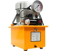 Pompe hydraulique électrique - Groupe hydraulique 750W 220V - 2–70 MPa - Réservoir d'huile de 7 litres -par électrovanne - 1400 tr/min - Moteur en cuivre pur - Couleur : orange