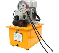 Pompe hydraulique électrique - simple effet, valve manuelle - haute pression 10.000 PSI/70 MPa - réservoir 7 L - prise EU - 750 W - jaune
