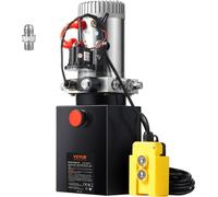 Pompe hydraulique Groupe hydraulique 12 V Groupe hydraulique 1600 W, Pompe hydraulique simple effet Hydraulic Power Pack, 2 Gal Tank Hand Pump Groupe hydraulique, pour ascenseurs, chariots élévateurs,