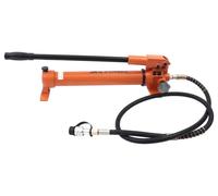 Pompe hydraulique manuelle industrielle - Pompe manuelle haute pression de 70 MPa - Simple effet, pour vérins hydrauliques et crics - Pour outils de sertissage et de pliage - Jaune