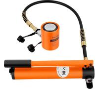 Pompe hydraulique manuelle - Modèle BSC-20 CP-180 - Haute pression 70 MPa - Corps en acier - Portable - Pour outils hydrauliques et crics - Noir