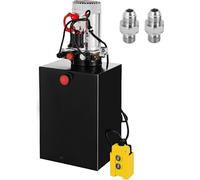 Pompe hydraulique pour benne basculante - Pompe à deux étages 12 V - Pompe à double effet - 59 x 29 x 28 cm - Puissante et efficace