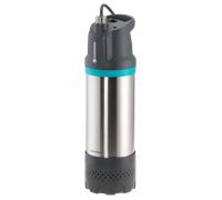 GARDENA Pompe immergée d'arrosage 6100/5 inox auto | 1100W, Débit 6100 L/h, Profondeur d'Immersion 17m, Corps Arbre et Filetage en Acier Inoxydable, Filin de suspension 20m, Filtre Intégré (1773-21)
