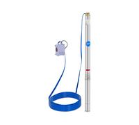 Pompe immergée -70 mm / 2,75'' - 3800 l/h - 750 W - 50 m de câble / 85 m de hauteur d'élévation - Inox | hillvert