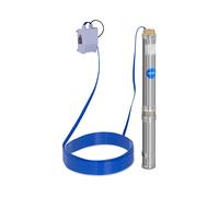 Hillvert Pompe Immergée 10.800 L/h, 1100 W, Profondeur de pompage max. 54 m, Diamètre de la pompe 95 mm, Acier inox - Pompe de Puits Submersible