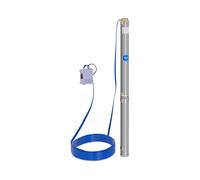 Pompe immergée - 95 mm / 3.75'' - 10 800 l/h - 2200 W - 20 m de câble / 96 m de hauteur d'élévation - Inox | hillvert