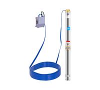 Pompe immergée - 95 mm / 3.75'' - 13 800 l/h - 2200 W - 20 m de câble / 76,4 m de hauteur d'élévation - Inox | hillvert