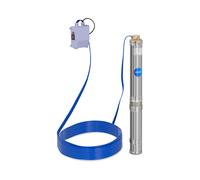 Hillvert Pompe Immergée Pompe de Puits Submersible 6000 L/h, 750 W, Profondeur de pompage max. 72 m, Diamètre de la pompe 95 mm, Acier inox