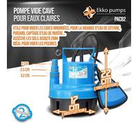 Pompe immergée ekko pumps pour eaux claires