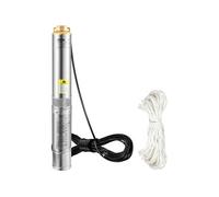 Pompe Immergée Pompe à Eau pour Puits Profond Inox 750 W 100 L/min 66 m Argent