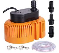 Pompe Immergée pour Eaux Claires et Légèrement Chargées 75 W | Pompe de Jardin 3200 L/H avec Tuyau de 4,8 m, Câble de 7,5 m, 3 Adaptateurs de Tuyau (13/16/19 mm) et 2 Colliers de Serrage