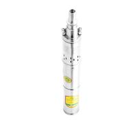 Pompe Immergée pour Puits 2 m³/h 65 m Pompe à Eau pour Puits Profond en Acier Inox, Pompe à Eau Électrique 370 W, Pompe de Puits Submersible Automatique Usage Domestique Agricole Industriel