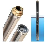Pompe Immergée pour Puits 3.5" 2/11 (550 W 4500 l/h hauteur max 67m) - Compatible avec le Sable - Pompe à Eau Profond en Acier Inox - Pompe de Puits Submersible Usage Domestique Agricole Industriel