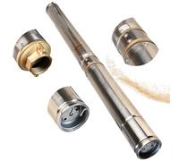 Pompe Immergée pour Puits 3.5" 4/15 (1100W 7200 l/h hauteur max 81m) - Compatible avec le Sable - Pompe à Eau Profond en Acier Inox - Pompe de Puits Submersible Usage Domestique Agricole Industriel