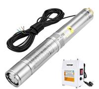Pompe Immergée pour Puits Profond VEVOR 370 W - Débit Maximal 110 L/min - Tête Maximale 44 m