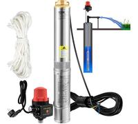 Pompe Immergée VEVOR 550 W pour Puits Profond Inox 50 L-min 89 m