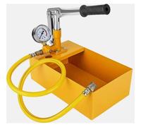 Pompe manuelle de contrôle de pression - Pompe hydraulique d'augmentation de pression - 25 bars - Réservoir de 5 litres - Fonctionnement manuel - Tuyau de 1 mètre - Pour tuyaux d'eau, systèmes de chau