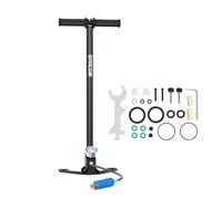 Pompe manuelle haute pression 3000 psi/20 MPa pour pistolet à air comprimé - Pompe à étrier 4 étapes en acier inoxydable haute pression avec manomètre séparateur d'huile et d'eau pour paintball, PCP,