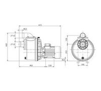 Espa Pompe de nage à contre-courant Nadorself 400 T 72 m3/h 4 CV triphasé