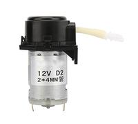 Pompe péristaltique DC, pompe de dosage de laboratoire péristaltique 12V pompe D-2 pompe à liquide péristaltique à tube 2 * 4mm pour laboratoire analytique(Noir)