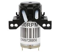 Pompe péristaltique miniature 6 V CC | Pompe de titrage automatique | Contrôle du débit de 0,1 à 100 tr/min pour laboratoire/biochimie/pharmaceutique (6 V à angle droit, noir)