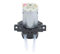 Pompe péristaltique Pompe doseuse Pompe à tuyau 12 V DC Mini pompe de jardin multifonctionnelle à angle droit pour expériences Traitement de l'eau Noir Bleu (Noire)