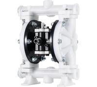 Pompe pneumatique à double membrane, débit maximal de 16,66 LPM, pompe pneumatique standard pour le transfert d'huiles usagées, avec entrée et sortie standard, corps en polypropylène, double membrane,