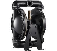 Pompe pneumatique à double membrane VEVOR, 132 L/min, 25,4 mm entrée & sortie, pompe pneumatique de transfert d'huile usagée, max. 114 PSI, corps en alliage d'aluminium, pour diesel, graisse, kérosène