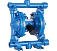 Pompe pneumatique à double membrane VEVOR, entrée et sortie 1/2 pouce, corps en fonte, 8,8 GPM et 120 PSI max., pompe de transfert pneumatique avec membrane en nitrile pour pétrole, diesel, huile et l