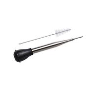 Pompe poire à jus et Sauce tube Inox + Goupillon + Seringue