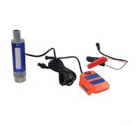 Pompe portable 18 V 38 mm pour jardin, étang, tonneau de pluie portable | Auto-amorçant, débit de 40 à 60 l/min, compatible avec batterie 18 V, idéal pour le transfert d'eau, vidage rapide