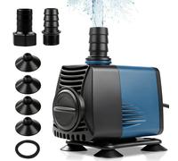 Pompe pour aquarium de 25W, débit de 2000 litres/heure, pompe submersible silencieuse avec une hauteur de refoulement de 2 mètres