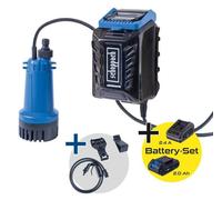 Pompe pour collecteur d'eau de pluie SCHEPPACH - C-RBP2000-X - Set S - 2000L/h - Batterie 2.0Ah 20V IXES + chargeur 2.4A