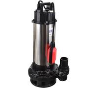 Pompe pour construction, eaux usées et eaux sales, 1500W, câble de 10m | Pompe submersible avec détecteur de niveau | Débit de 19000 litres/heure | Pression de 2,6 bars |