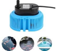 Pompe pour couverture de piscine - Pompe submersible pour vidange - 75 W - Hauteur de refoulement max. 3,2 m - 220 V prise UE - Bleu