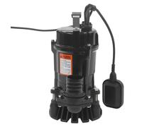 Pompe pour eaux usées - Pompe submersible pour eaux usées/pompe à matières fécales - Puissance 550 W - IP68 - Vitesse de rotation 2850 tr/min - Prise européenne - Diamètre de la base 18 cm - Pour cave