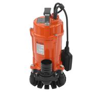 Pompe pour eaux usées - Pompe submersible pour puits profonds - 750 W - Acier inoxydable - Auto-amorçante - Drainage et irrigation - Orange
