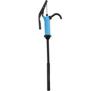 Pompe pour fût - Pompe à levier manuelle - PP + acier inoxydable 201 - Débit 16–18 l/min - Hauteur de refoulement 2 m - Pour fûts de 19 à 208 l - Pour huiles, acides/bases faibles
