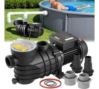 Pompe pour piscine et bassin - Pompe filtrante pour piscines hors sol et spas - Débit 10,8 m³/h - Puissance 180 W - Hauteur de refoulement 8 m - Vitesse de rotation 2850 tr/min - À un étage - Avec pan