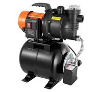 Pompe pour puits peu profonds de 735 W avec réservoir sous pression, débit de 3 785 l/h, pompe à jet d'irrigation avec réservoir de 19 l, filtre, clapet anti-retour, système de surpression automatique